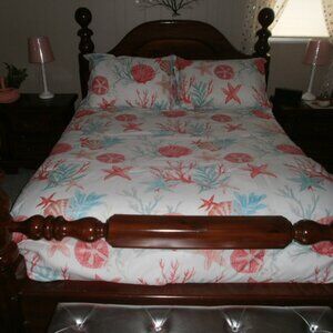 Seashell Comforter set Full size new
